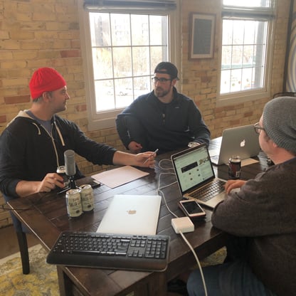 Recording Dropping the Gloves in Traverse City, Michigan